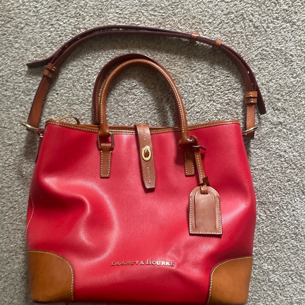 Dooney & Bourke Red Satchel Large Bag